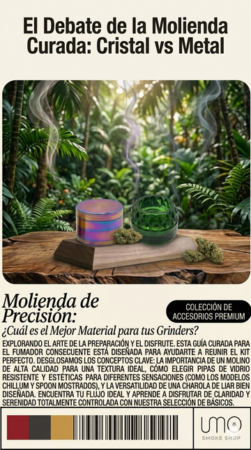 Grinders de Cristal vs Metal: ¿Cuál Vale la Pena?