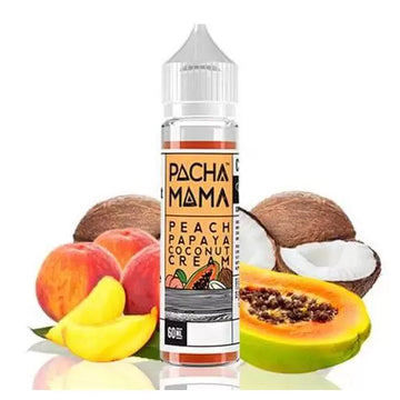 Liquido Pachamama Peach Papaya 0mg | Tulum | México | UMO Smoke Shop